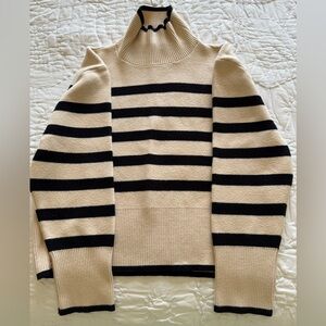 Striped Black and Tan Women’s Sweater